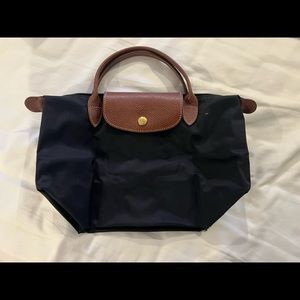 Like New Longchamp small black tote